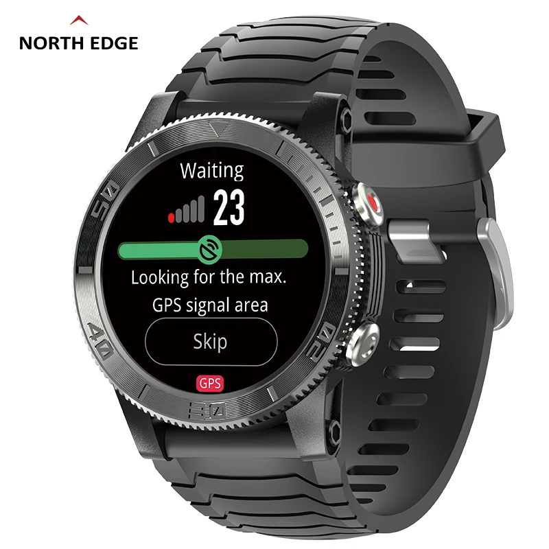 

North EDGE GPS Smart Watch Men Compass Sports Watch Heart Rate Pedometer BT Call Altimeter Xtrek Smartwatch