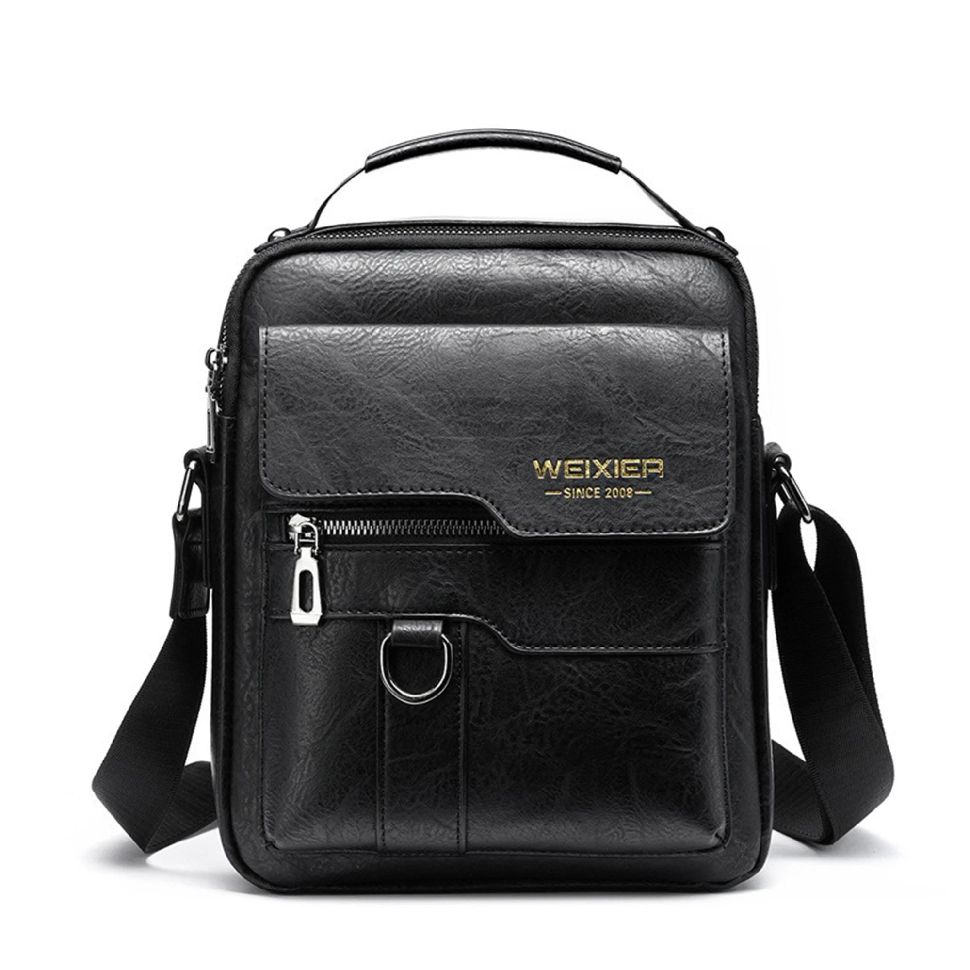 Мужская кожаная слинг-сумка через плечо