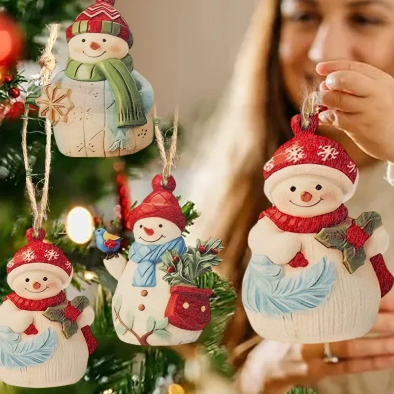 36/18 шт. подвесные подвески в виде снеговика из мультфильма рождественской елки