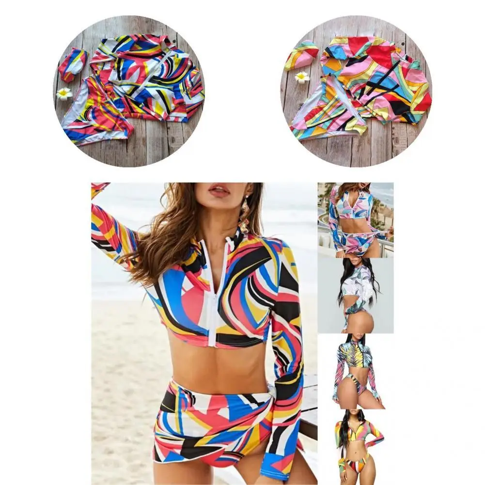 

Fashion Women Swimsuit Sexy Polyester Swimwear Kit Eye-catching Charming Women Swimsuit with Hat for Summer Swimwear