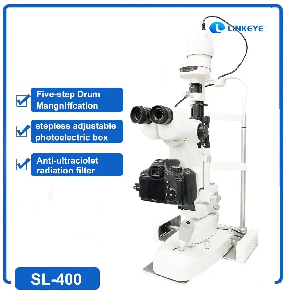 Оптический увеличитель 5 шагов лампа с разрезом цифровой адаптер лучевой