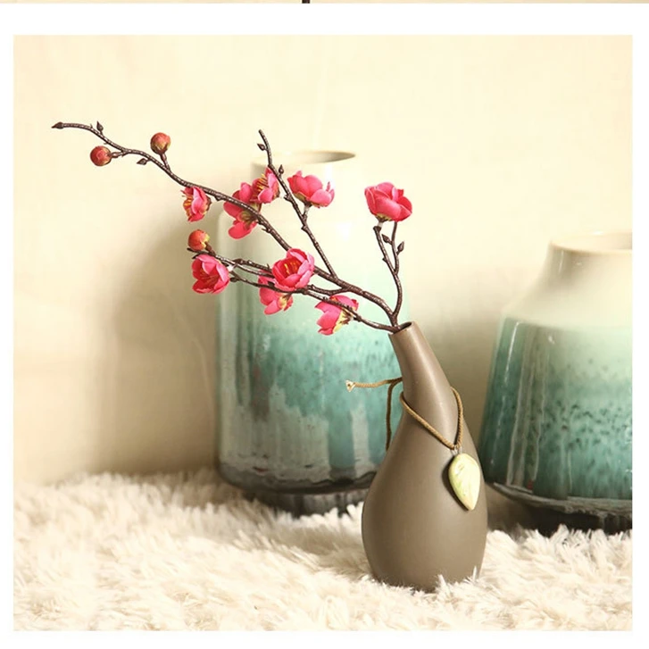 

1 pcs Lin Man Factory INS Artificial Flowers Original Silk Plum Blossom Flower Branch Wintersweet for Party Wedding Decoration