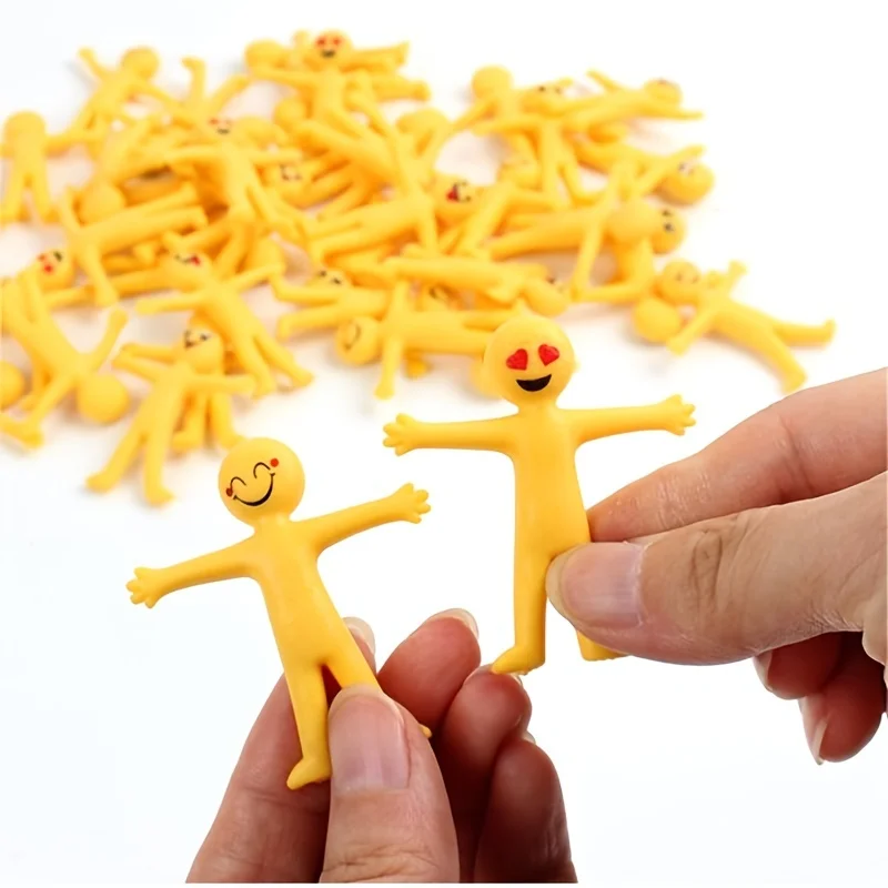 

Эластичные желтые фигурки, креативные игрушки для снятия стресса, рождественские пасхальные игрушки, набор игрушек для детей и взрослых, 10 шт.