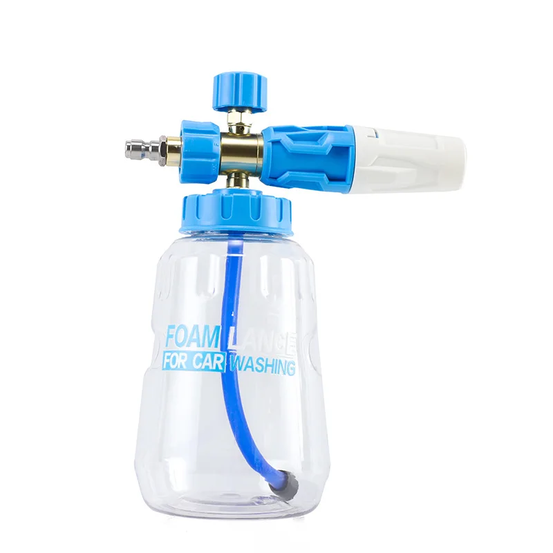 

Автомойка, наконечник для пены для снега, 1000 мл, генератор пены, 1/4 дюйма, быстроразъемное соединение для пистолета для мойки высокого давления, распылитель пены для мойки автомобиля