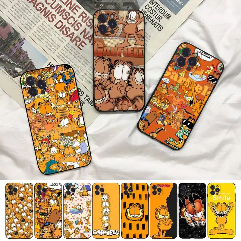 

G-Garfield Phone Case For iPhone 14 11 12 13 Mini Pro XS Max Cover 6 7 8 Plus X XR SE 2020 Funda Shell