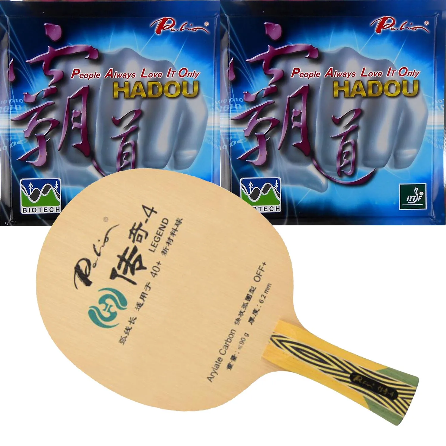 Pro Combo Racket Palio legend 4  legend 04 table tennis balde with 2Pieces Palio HADOU BIOTECH Pips-in PingPong Rubber