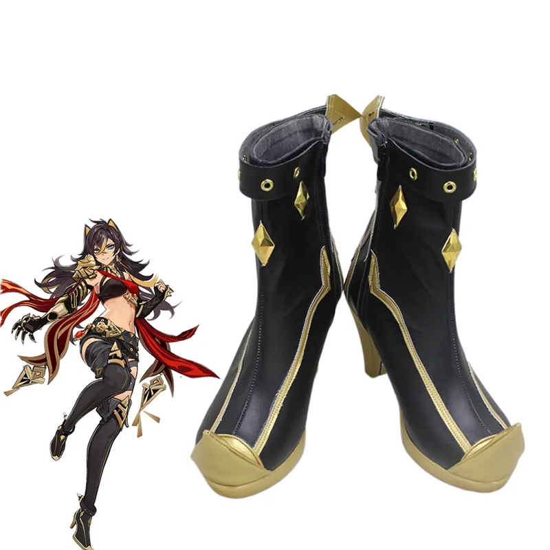 

Anime Game Genshin Impact Dehya Cosplay Shoes Roleplay Fantasia Cosplay Costume Accessories Women Boots Halloween Disguise Props