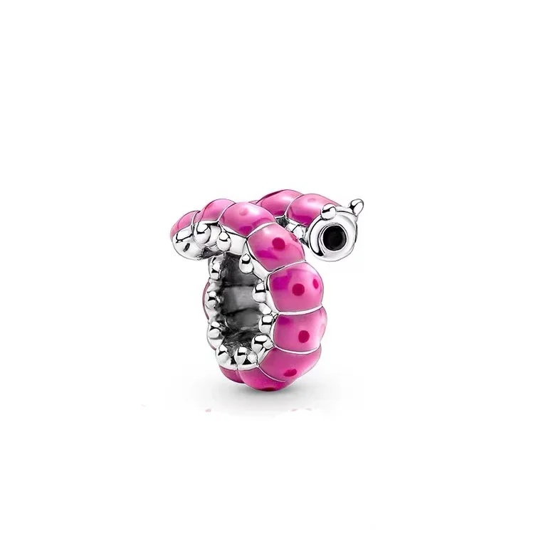 2022 New 925 Sterling Silver Spring Gloves Stones Pendant Charm Beads Fit Original Pandora Bracelet &amp Necklace Women Jewelry DIY |