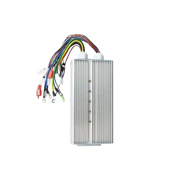 

Векторный контроллер 80Amp 36 MOS, 72 в, 84 в, 96 в, 120 В, 3000 Вт, бесщеточный контроллер с датчиком/датчиком меньше для электрического велосипеда, скутера, автомобиля