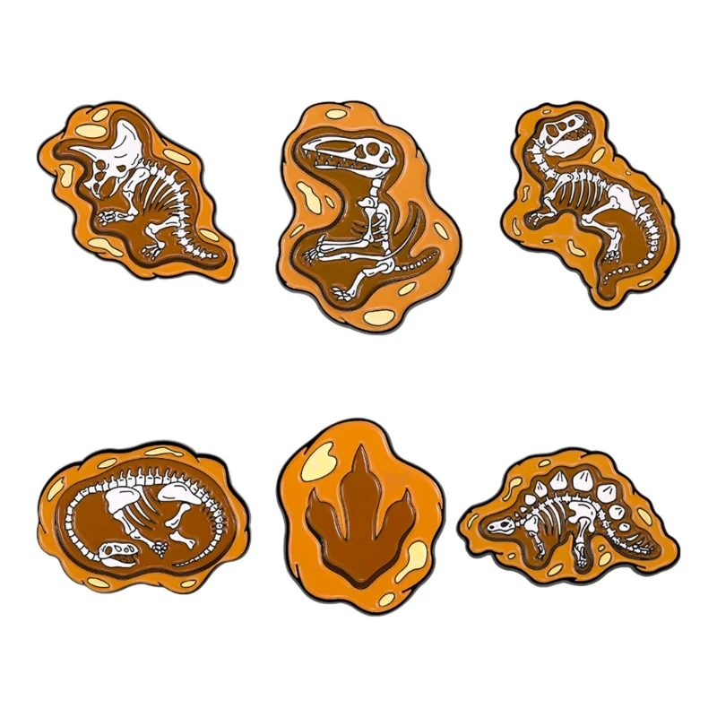 

Cartoon Dinosaur Enamel Pin Animal Badge Brooch Denim Shirt Collar Lapel Pin