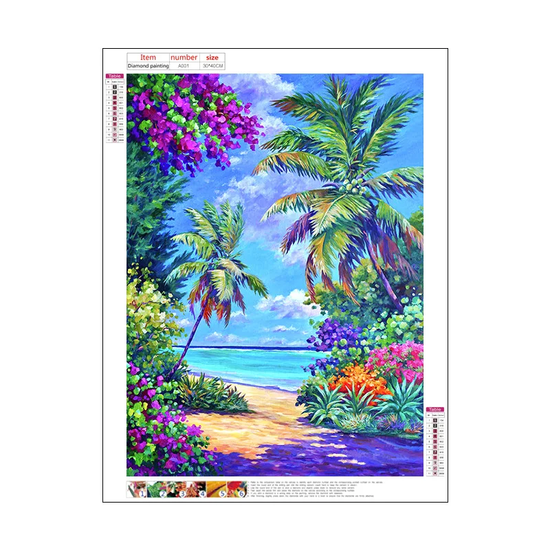 

00420Ann-Tulip diy digital oil painting oil painting acrylic flower painting explosion hand-filled landscape painting