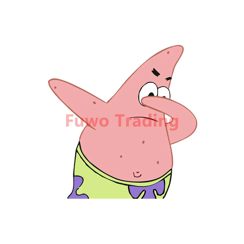 

Fuwo Trading Interesting Patrick Star Car Stickers Cover Scratches Waterproof Car Window Body Decorative Stickers Accessories