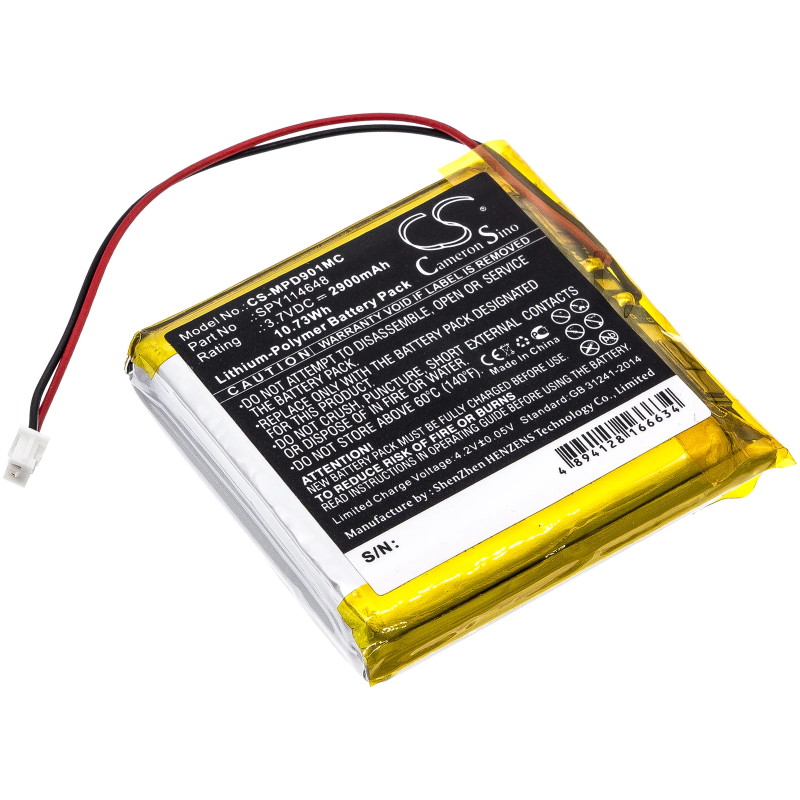 

Сменная батарея CS для смартфона Marantz PMD-901V SPY114648 2900mAh/10.73Wh