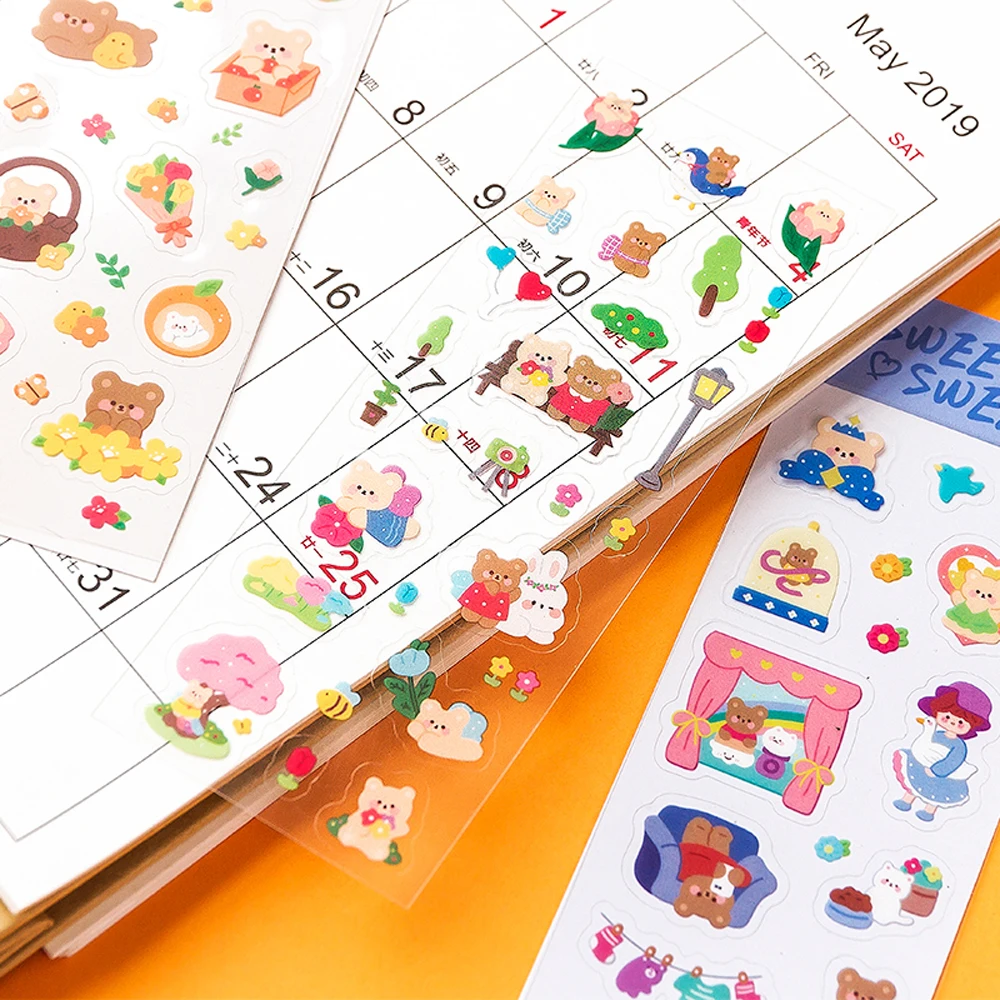

Tokopedia 1 Sheet Romantic Series Decoration PVC Tape Creative Scrapbooking Stationary Cute Stickers