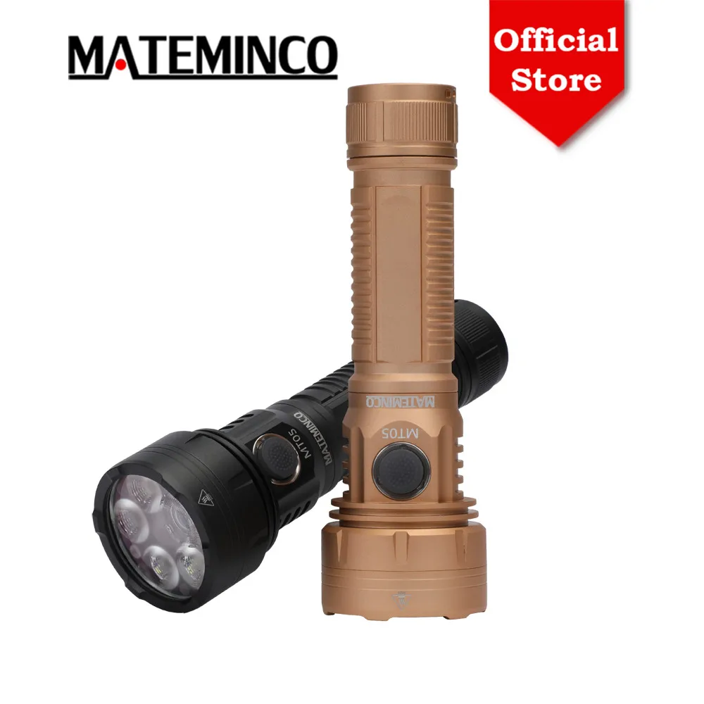 Фото MATEMINCO MT05 USB-C перезаряжаемый тактический фонарь с дальним лучом, светодиодный фонарь для активного отдыха, кемпинга, чрезвычайных ситуаций. №1