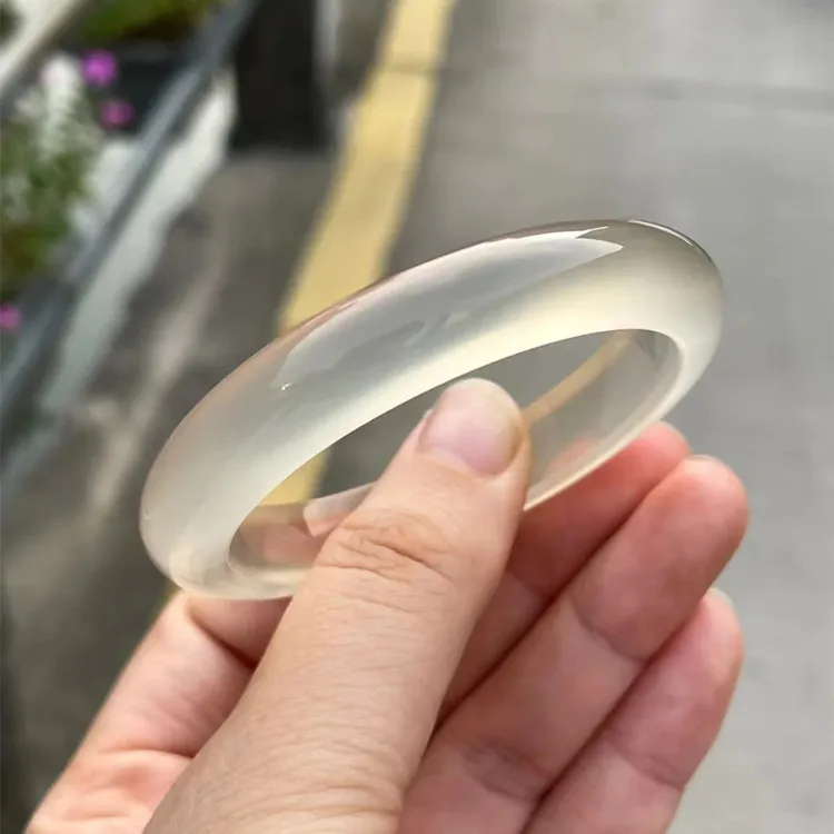 Первичный цветной браслет из жадеита и агата роскошный халцедона цвета белого