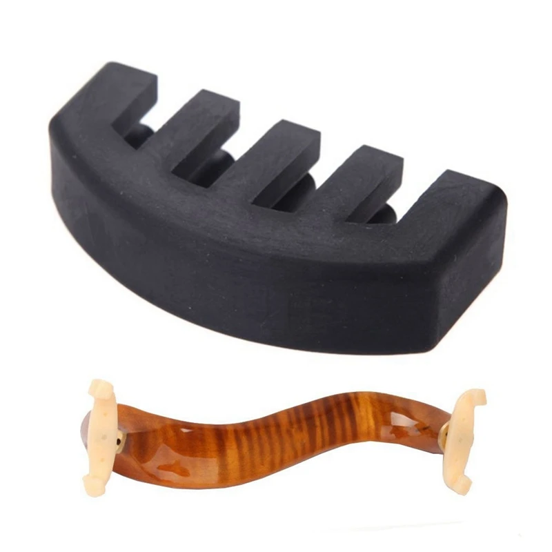 

Резиновый бесшумный глушитель 4/4, скрипка, небольшая тренировка, черный и цвет, регулируемая подставка на плечо, размер 3/4 4/4