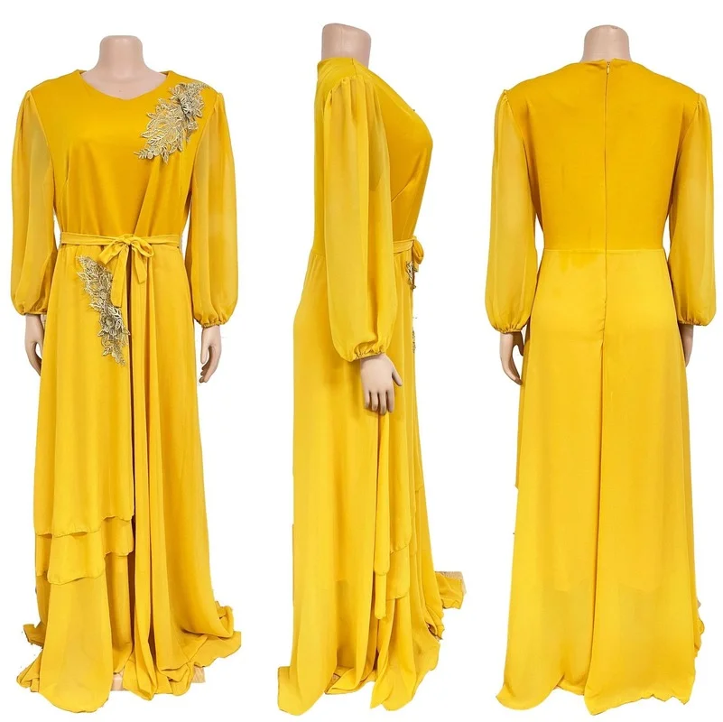 

African Dress For Women Summer Fashion Dashiki Pleated Vestidos 2022 Spring New Arrival Robe Elegant African Party Maxi Dress