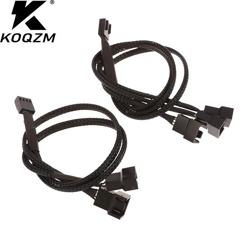 

Mini 4 Pin PWM Fan Cable 1 To 2/3 Ways Splitter Black Sleeved 27cm Extension Cable Connector PWM Extension Cables