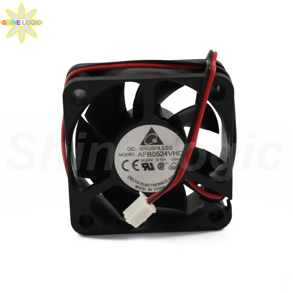 

1Pcs Brand New For DELTA BRUSHLESS AFB0524VHD 24V DC 0.15A 50*50*20MM 5020 2Pin Mining Server Cooling Fan parts