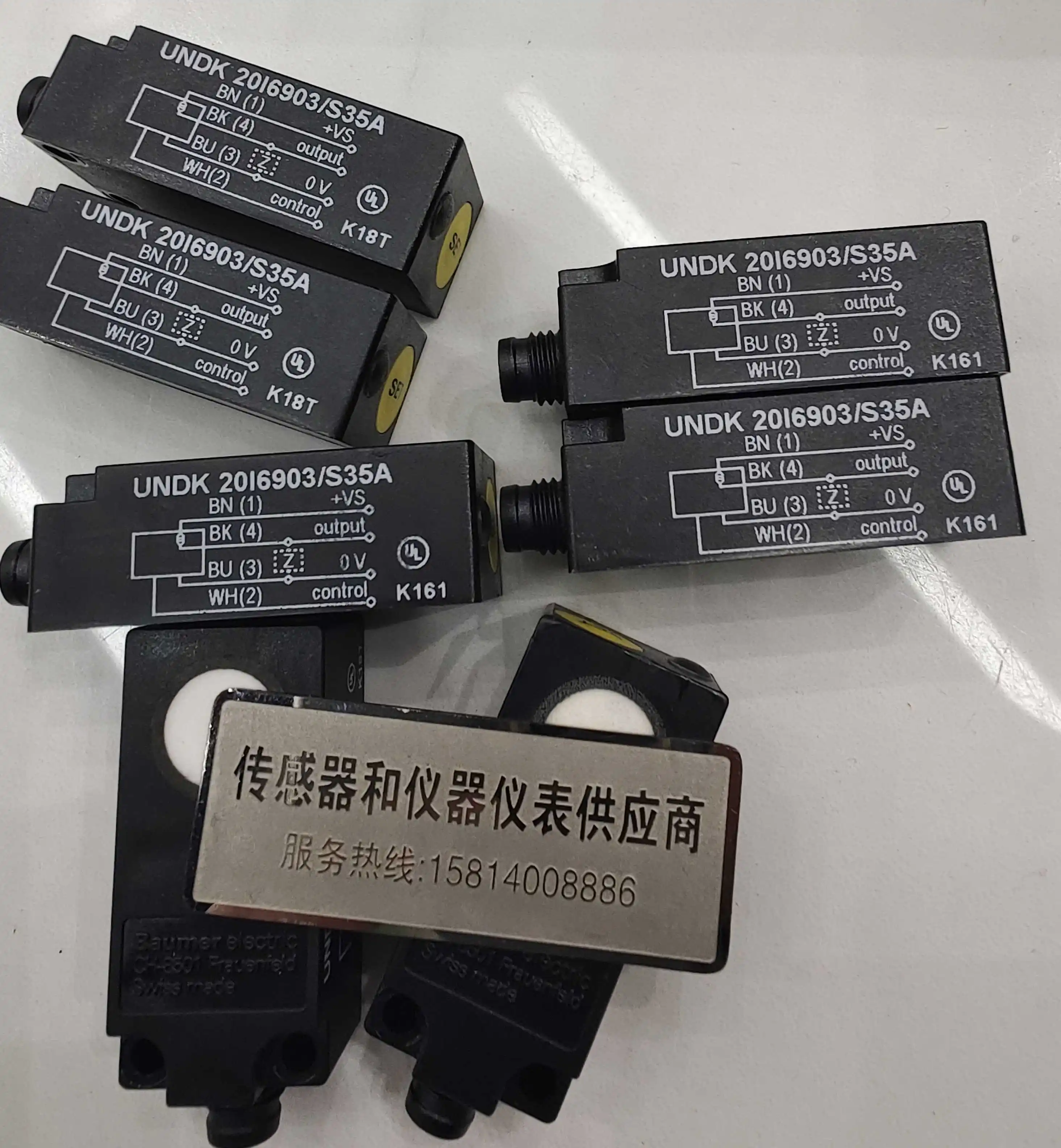 Акустический датчик передачи October Baumer UNDK 20I6903/S35A