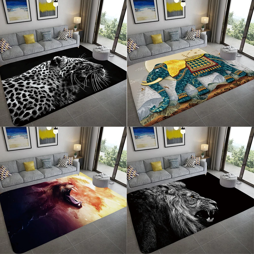 

Customizable Animal Print Home Room Non-slip Mat Balcony Corridor Mat Door Mat Bedroom Living Room Mat
