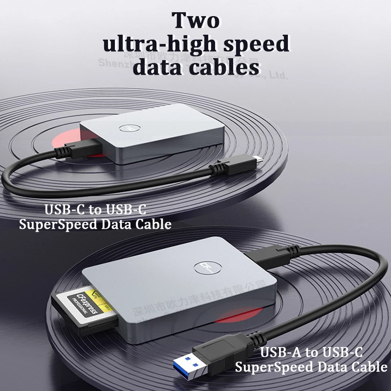 Устройство чтения карт CFexpress Type-B материал из алюминиевого сплава USB 3.2 Gen2 10 Гбит/с