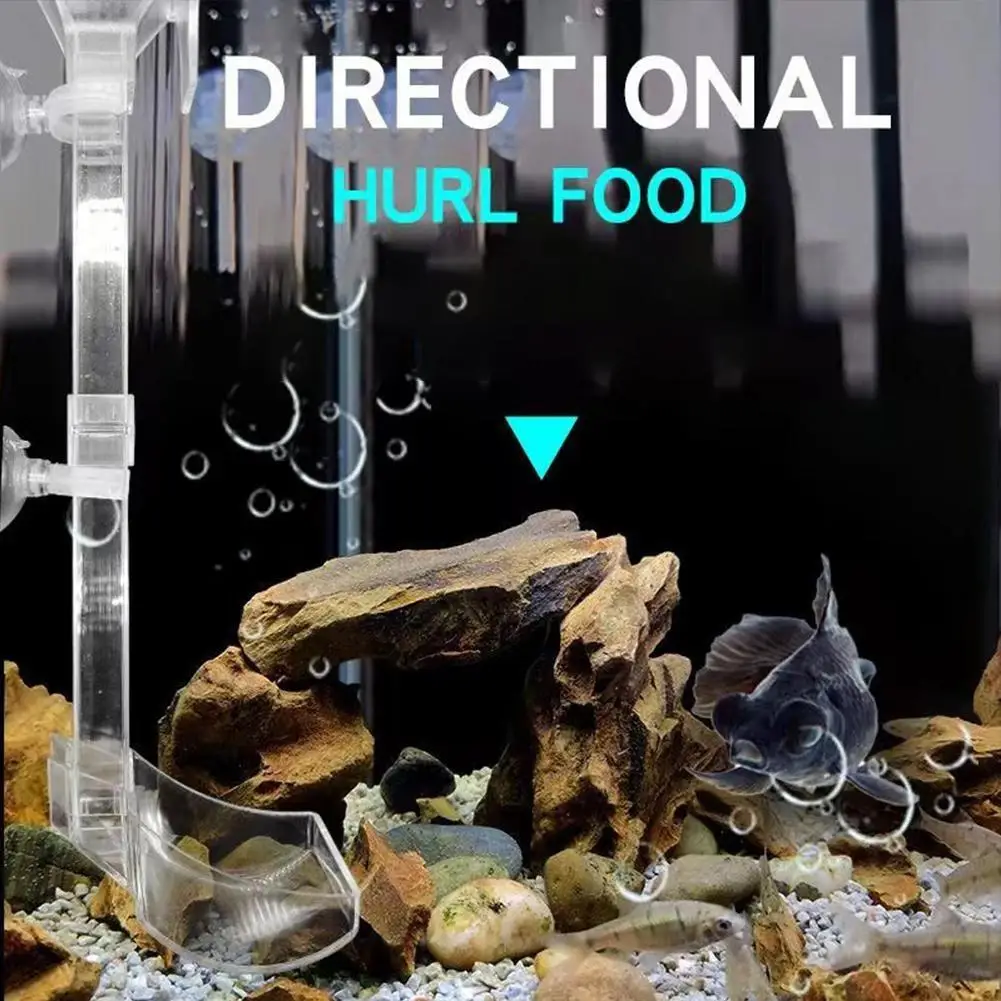 

Transparent Acrylic Fish Tank Feeder With Suction Cup Food Feeder Bowl Aquarium Feeding Accessories