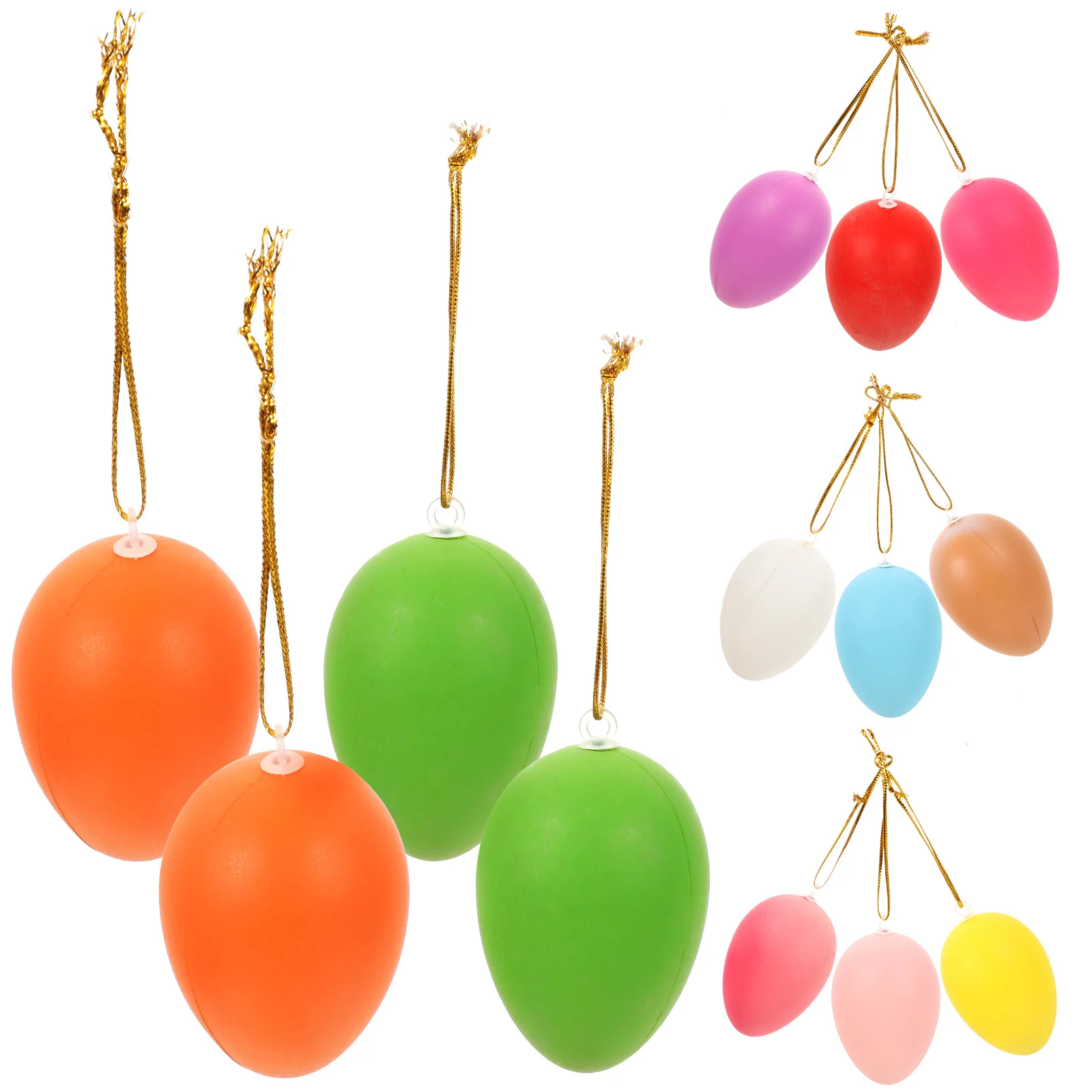 

Easter Eggs Egg Hanging Ornaments Ornament Party Decorations Decorative Plastic Tree Artificial Colored Coloful Painting Diy