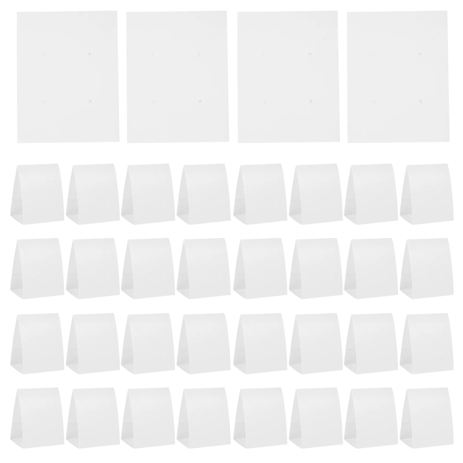 

100 Pcs Necklace Ear Studs Display Cards Jewelry Displaying Earring Packaging Cardboard Holder DIY