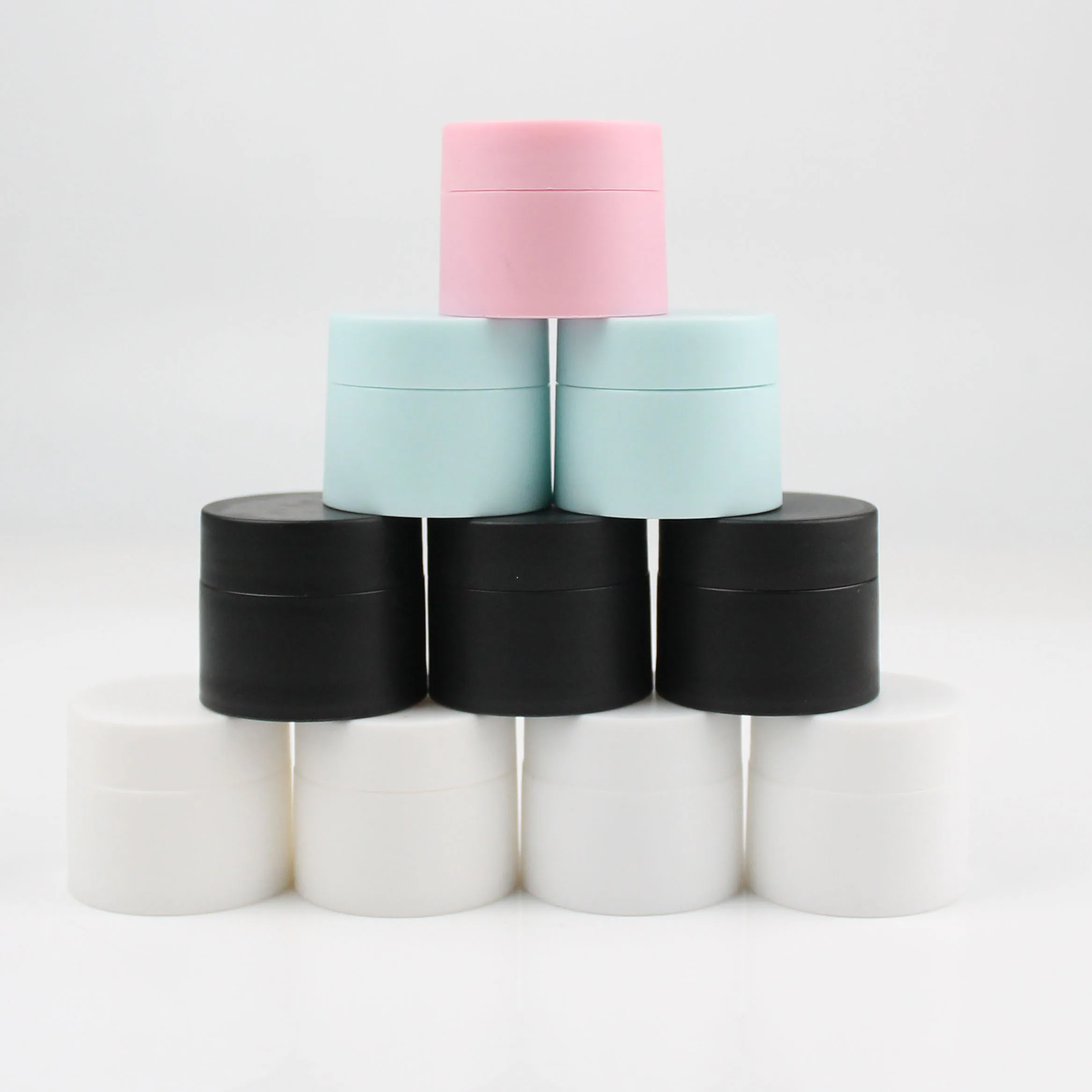 

30Pcs/Sets 3g 5g Portable Empty Tight Waist Container Refillable Bottle Travel Face Cream Jar Cosmetic Plastic Box with Lid