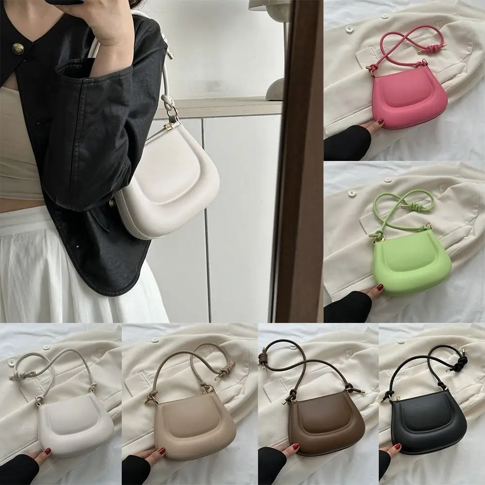 

Простая сумочка из искусственной кожи в Корейском стиле для подмышек, дизайнерская сумка через плечо в этническом стиле, Женская сумочка, модная Ретро сумка для девушек