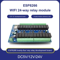 esp8266 wifi 24 channel 5v relay module esp 12f development board dc power supply esp 12f wifi module