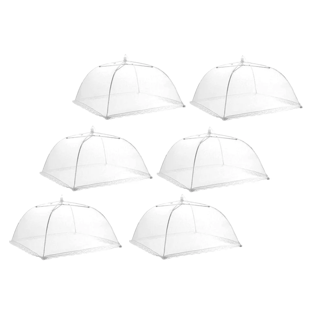

Covers Tent Cover Meshpicnic Outside Net Umbrella Screen Foldable Fly Protector Outdoor Reusable Collapsible Campinglid Parties