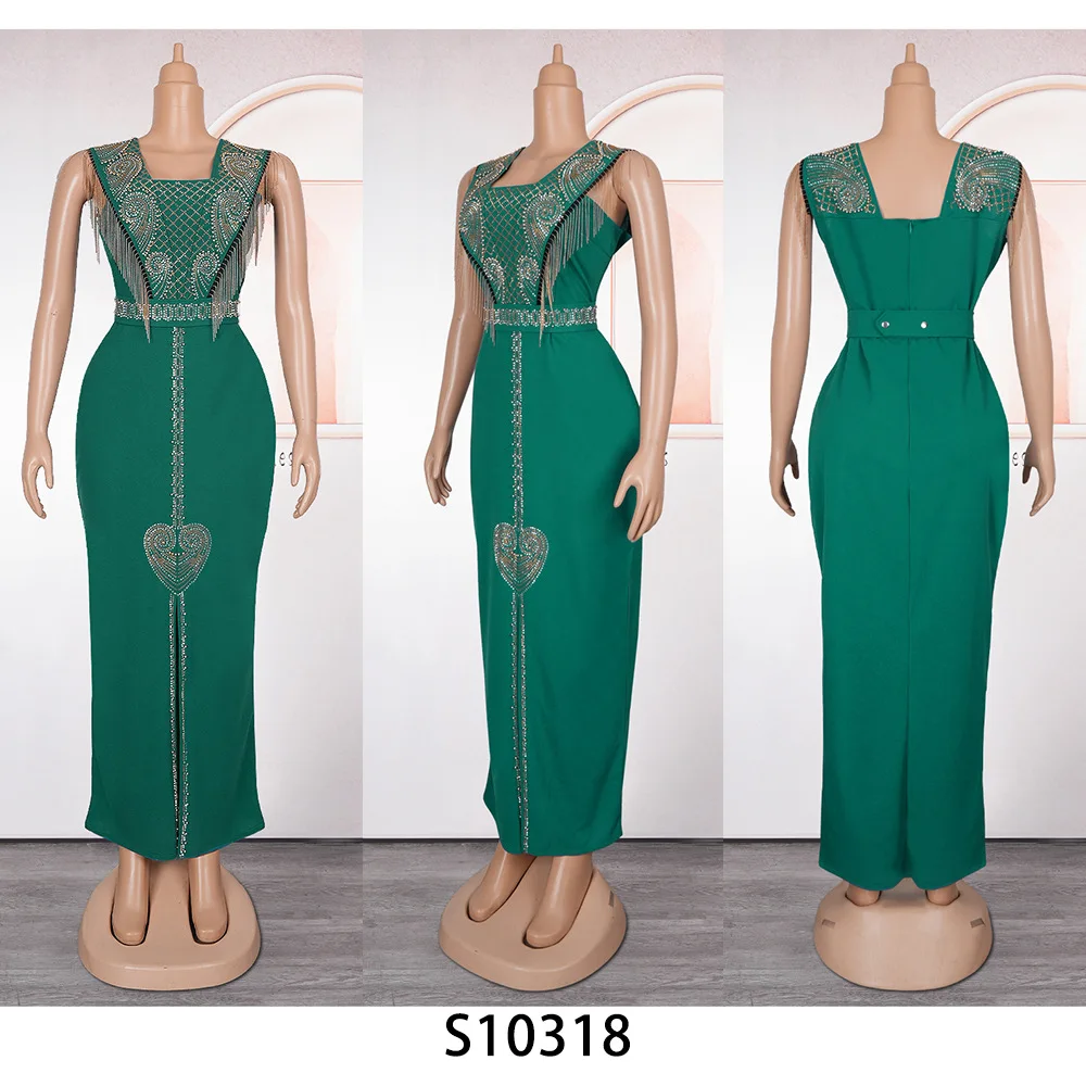 Африканские платья для женщин элегантное платье-карандаш без рукавов с