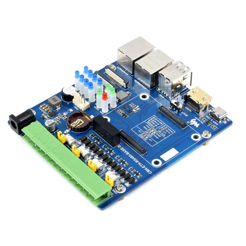 4-RS485 двойная Плата расширения ETH для RPI Raspberry Pi компьютерный модуль 4 CM4 Lite 2 ГБ 8 ОЗУ