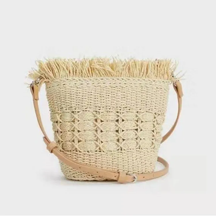 

shoulder straw Braiding handbag Woven beach casual bags BB-117