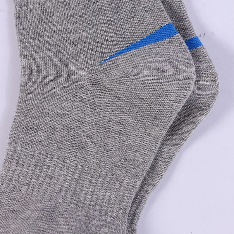 6Pairs High Quality Combed Cotton Men's Socks Black White Casual Breathable Solid color Sport Socks EUR 38-45