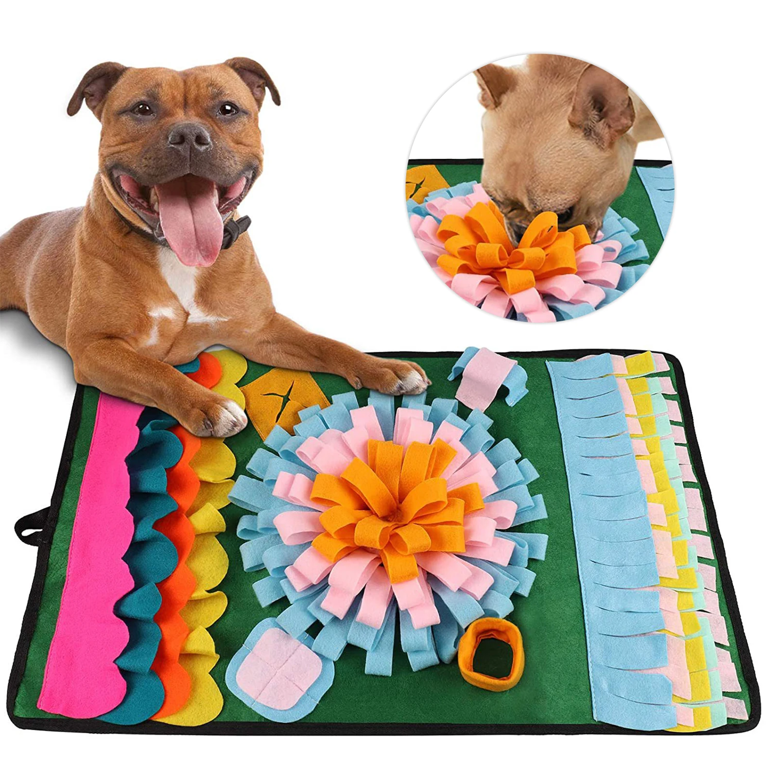 

Training Play Snuffle Mat Interactive Toys Durable Non Slip Intelligence Slow Eating Dogs Cats Stress Relief Anti Choking