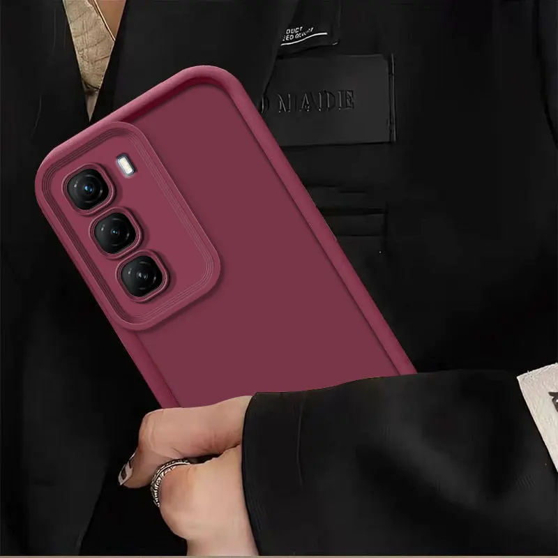 Чехол для Infinix Hot 50 Pro 50i полная упаковка матовая защита от падения мягкая