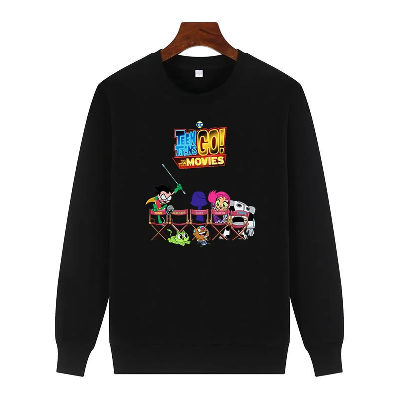

Adolescente Titans Film Poster fashion thick fleece sweater hoodie For all ages Classic graphic sweatshirts Men's sportswear