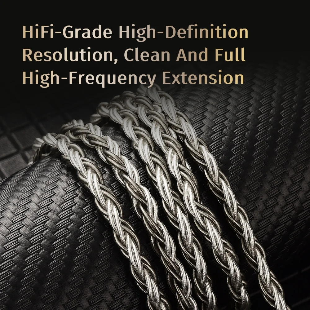 Обновленный кабель CVJ TS800 200 ядер восьмиоплетенный посеребренный наушники