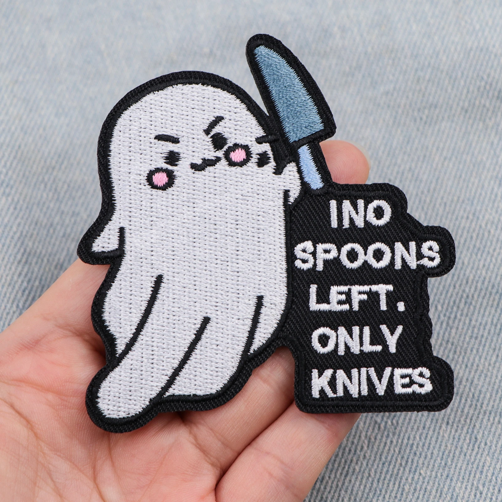 Нашивки с черной овечкой для одежды вышитая аппликация пришивания утюгом милая