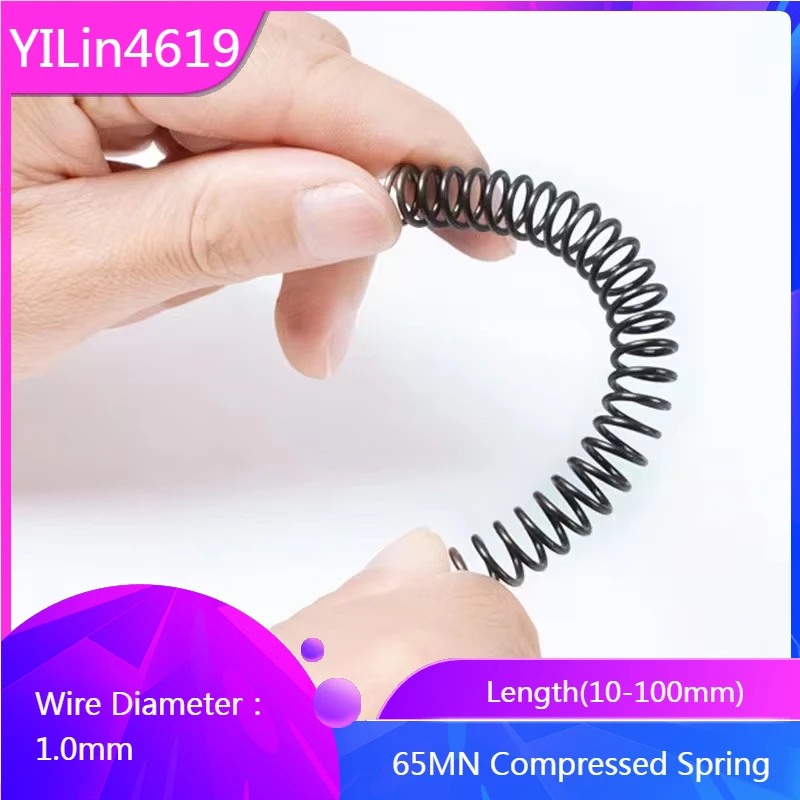 

10 пружин сжатия YILin4619 65MN сталь 1,0 мм
