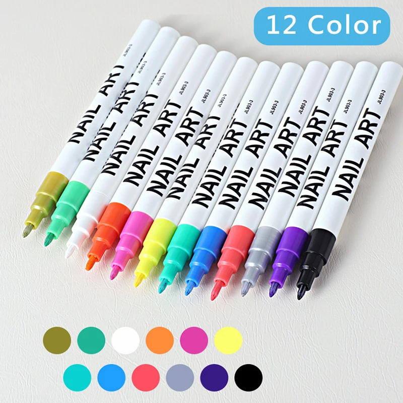 

1pcs Professional Waterproof Nail Art Graffiti Pen Abstract Lines Flower Sketch Drawing Nail Painting DIY Nail Art Accessories