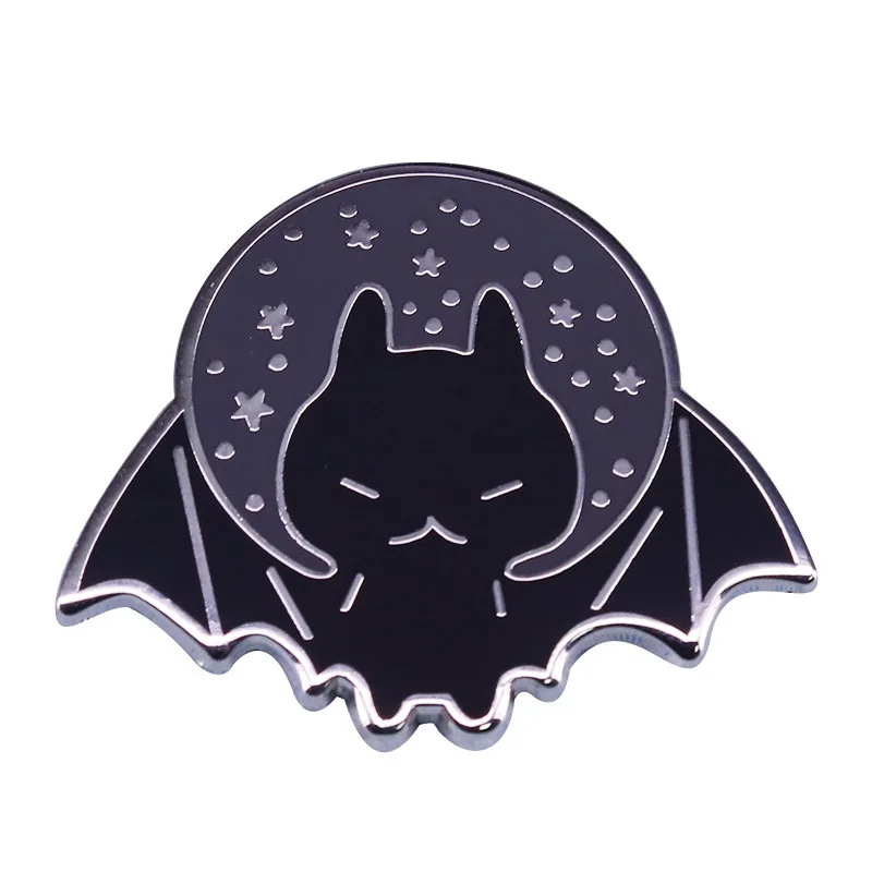 XM-забавная Милая брошь космическая летучая мышь готические аксессуары для