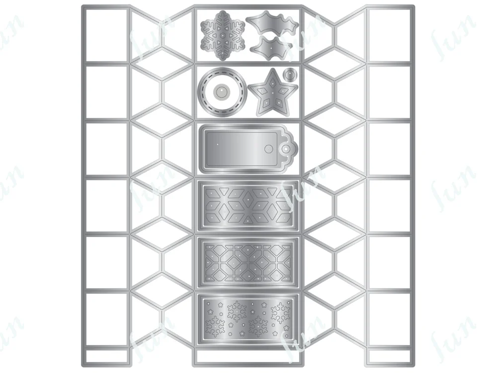 Новинка 2024 рождественские штампы для резки металла сделай сам скрапбукинг
