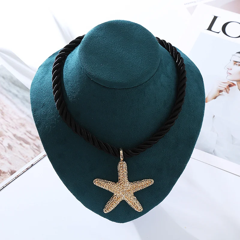 Европейский и американский Летний Новый креативный кулон Морская звезда