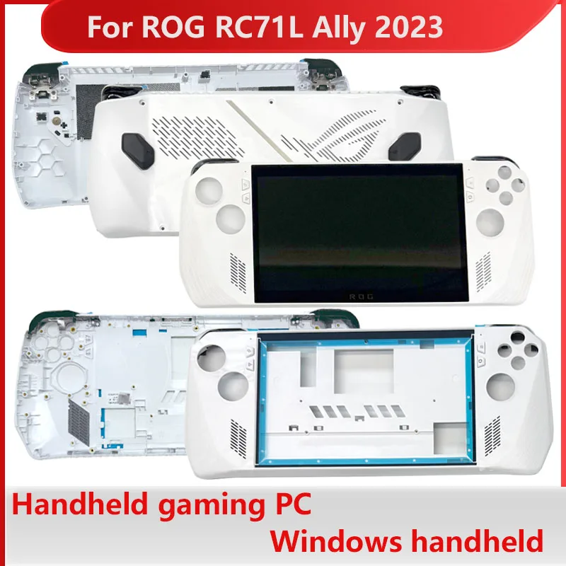 Фото Для портативной игровой консоли Rog Ally 2023 RC71L: аксессуары, передняя рамка, задняя рамка, верхняя крышка, нижняя крышка, кнопки RT, кнопки LT, кнопки M1 M2, корпус кнопок, рамка, дисплей в сборе №1