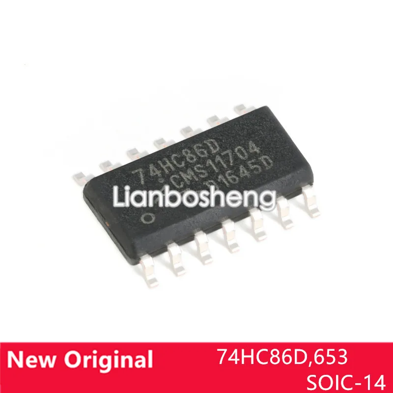 

10 шт. новый оригинальный 74HC86D,653 Φ четыре 2-входные XOR чипы для ворот